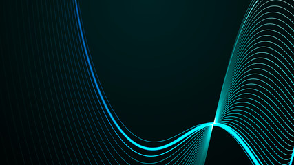 Abstract wave element for design. Digital frequency track equalizer,Futuristic blue background...