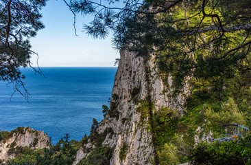 Italy, Capri, panorama from the top of the island