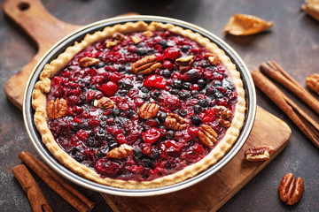 Autumn Berries and Pecan Pie