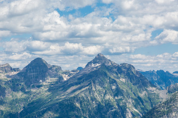 Corona di Redorta mountain summit in Ticino Switzerland