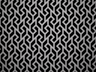Abstract geometric pattern. A seamless vector background. Black and grey ornament. Graphic modern pattern. Simple lattice graphic design