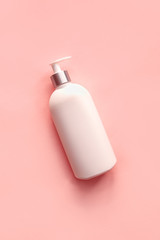 White Dispenser on Pink