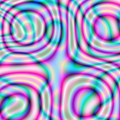 Fractal art colorful floral pattern illustration