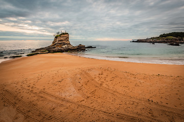 Camello Beach in Santander, Cantabria, Spain.