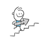 Stickman Blue: Upstairs. (Nr. 23)