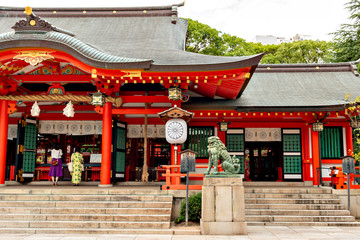 Fototapeta premium Ikuta shrine in Kobe, Japan