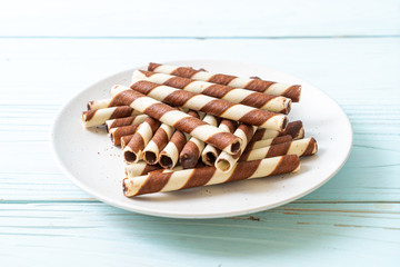 chocolate wafers stick roll