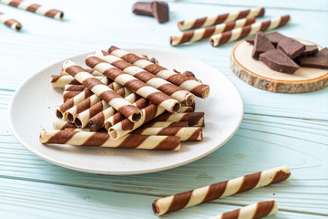 chocolate wafers stick roll
