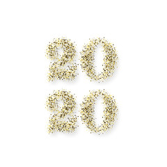 Gold glitter texture Design element Vector illustration 2020