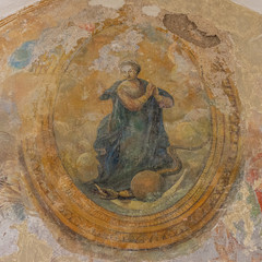 Italy, Capri, frescoes in a Charterhouse
