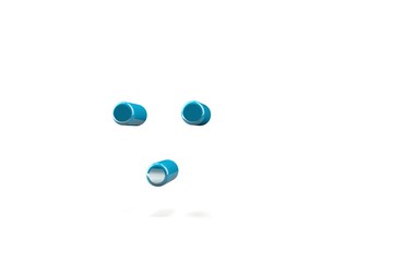 punctuation marks. with background, 3d image