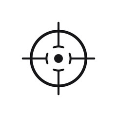 Obraz premium Focus icon, line vector symbol