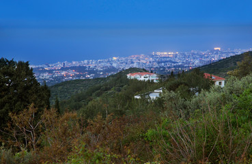 Fototapeta na wymiar View of Kyrenia (Girne) from Karaman (Karmi) historical village. Cyprus