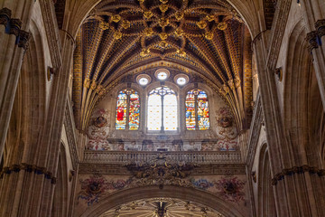 Interior of the new Cathedral of Salamanca