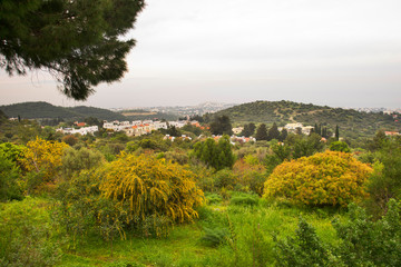 View of Kyrenia (Girne) from Karaman (Karmi) historical village. Cyprus