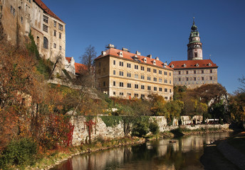 Fototapeta na wymiar Castle in Cesky Krumlov. Czech republic