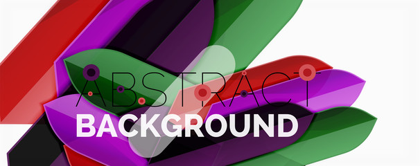 Abstract color lines dynamic background, modern material design style