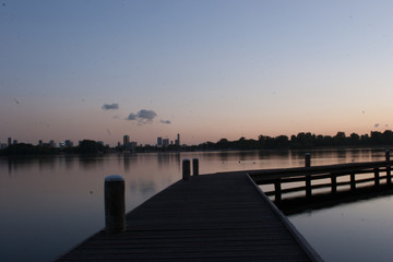 Fototapeta premium Lake Rotterdam, The Netherlands