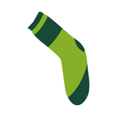 Cute textile green lime sock for man or kids