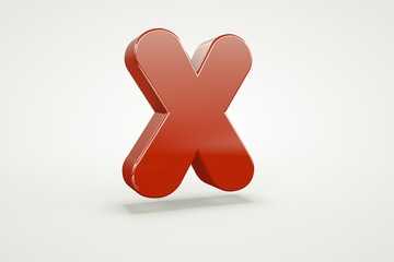 3d letter collection.letter X