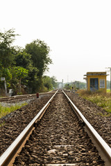 Fototapeta na wymiar Vietnam train rails
