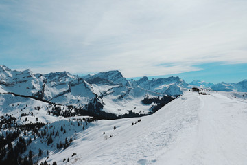 Point de vue d'une montagne