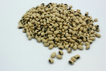 black eyed peas on a white background