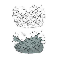 blue water icon element symbol