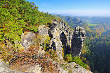 Raaber Kessel in der Saechsischen Schweiz - called Raaber Kessel in the Elbe sandstone mountains