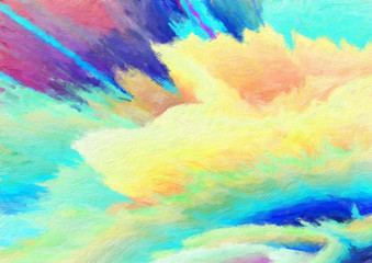 Design pattern artwork for decorate printable flyers, big banners, advertise production, web work, cards, invitations and creating beautiful wall art poster or canvas. Digital oil painting background.