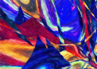 Design pattern artwork for decorate printable flyers, big banners, advertise production, web work, cards, invitations and creating beautiful wall art poster or canvas. Digital oil painting background.