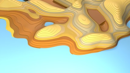 stylised sand dune terrain