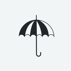 umbrella icon illustration design grey background