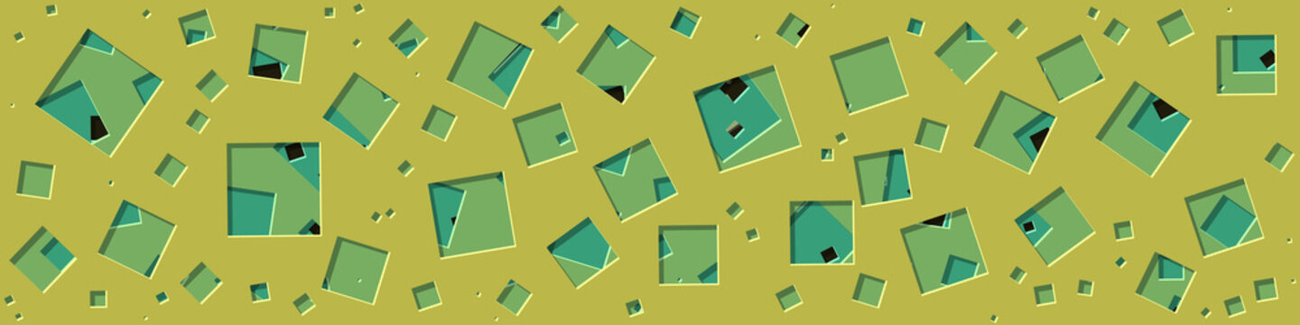 Abstract Generative Art color distributed plygon holes background illustration