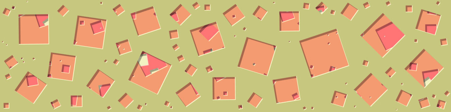 Abstract Generative Art color distributed plygon holes background illustration