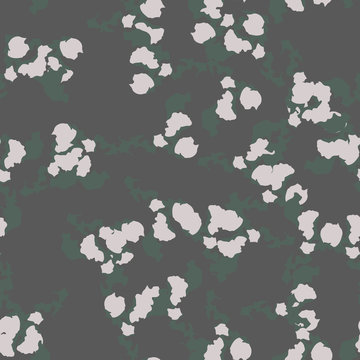 Urban camouflage of various shades of green, grey and white colors