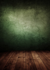 empty room with colored wall (concrete).