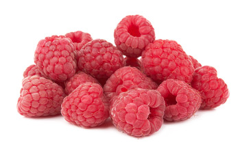 Raspberry on white