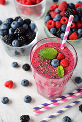 Forest berries smoothie