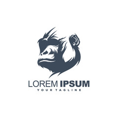 awesome gorilla ape logo design