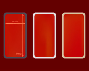 Mesh, red colored phone backgrounds kit.