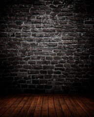 dark empty interior room. may used as background.