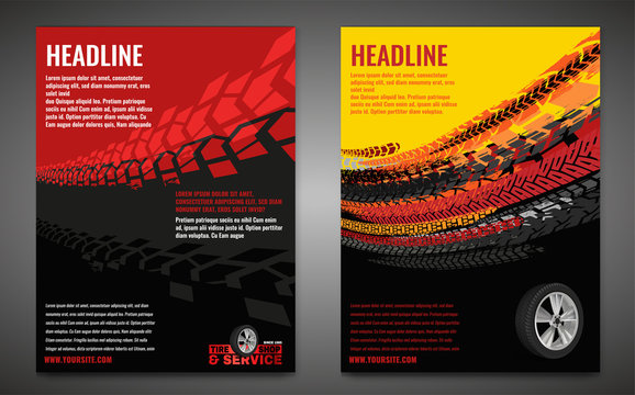 Grunge Tire Poster Set