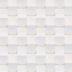 3D pattern made of white and beige geometric shapes, creative background or wallpaper surface made of light and shadow. Futuristic seamless decorative abstract texture design, simple graphic elements