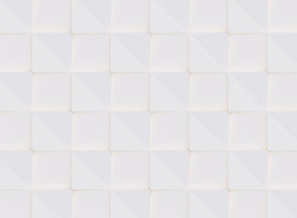 3D pattern made of white and beige geometric shapes, creative background or wallpaper surface made of light and shadow. Futuristic seamless decorative abstract texture design, simple graphic elements