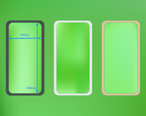 Mesh, lime colored phone backgrounds kit.