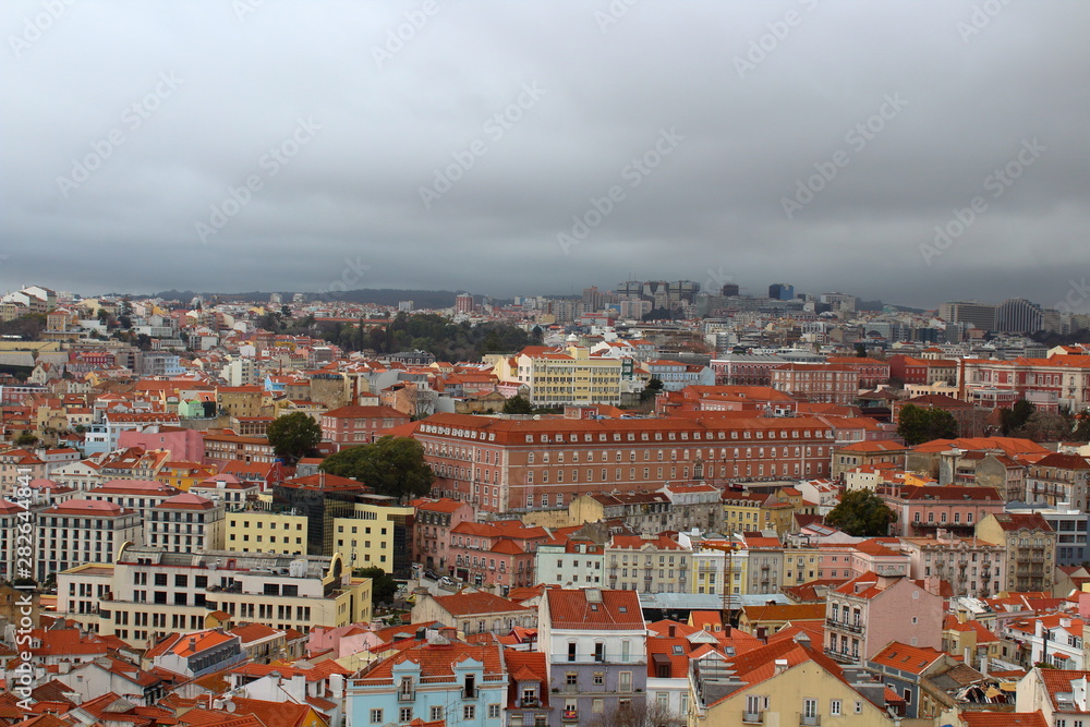 Wall mural Cityview in Lisbon, Portugal