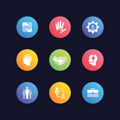 PARTNERSHIP FILLING ICON SET