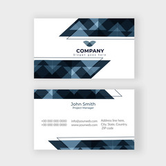 Company card or visiting card design in front and back view.