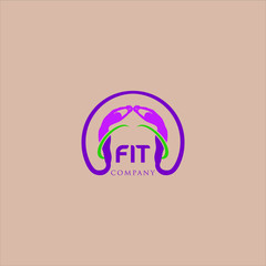 Fitness, aerobic, healthy logo design inspiration